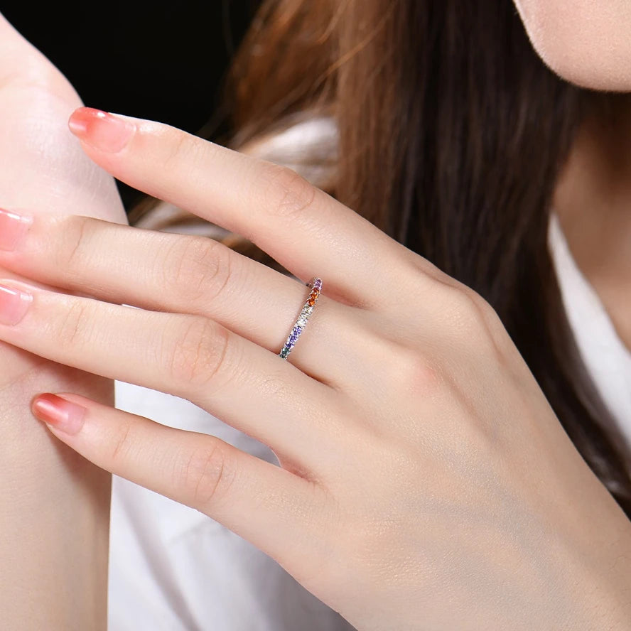 Prismora 925 sterling silver Promise Ring