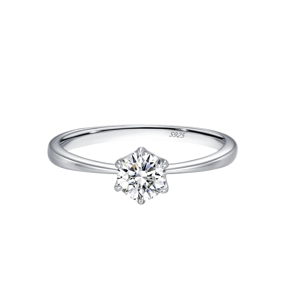 Elara Classic S925 Silver Ring