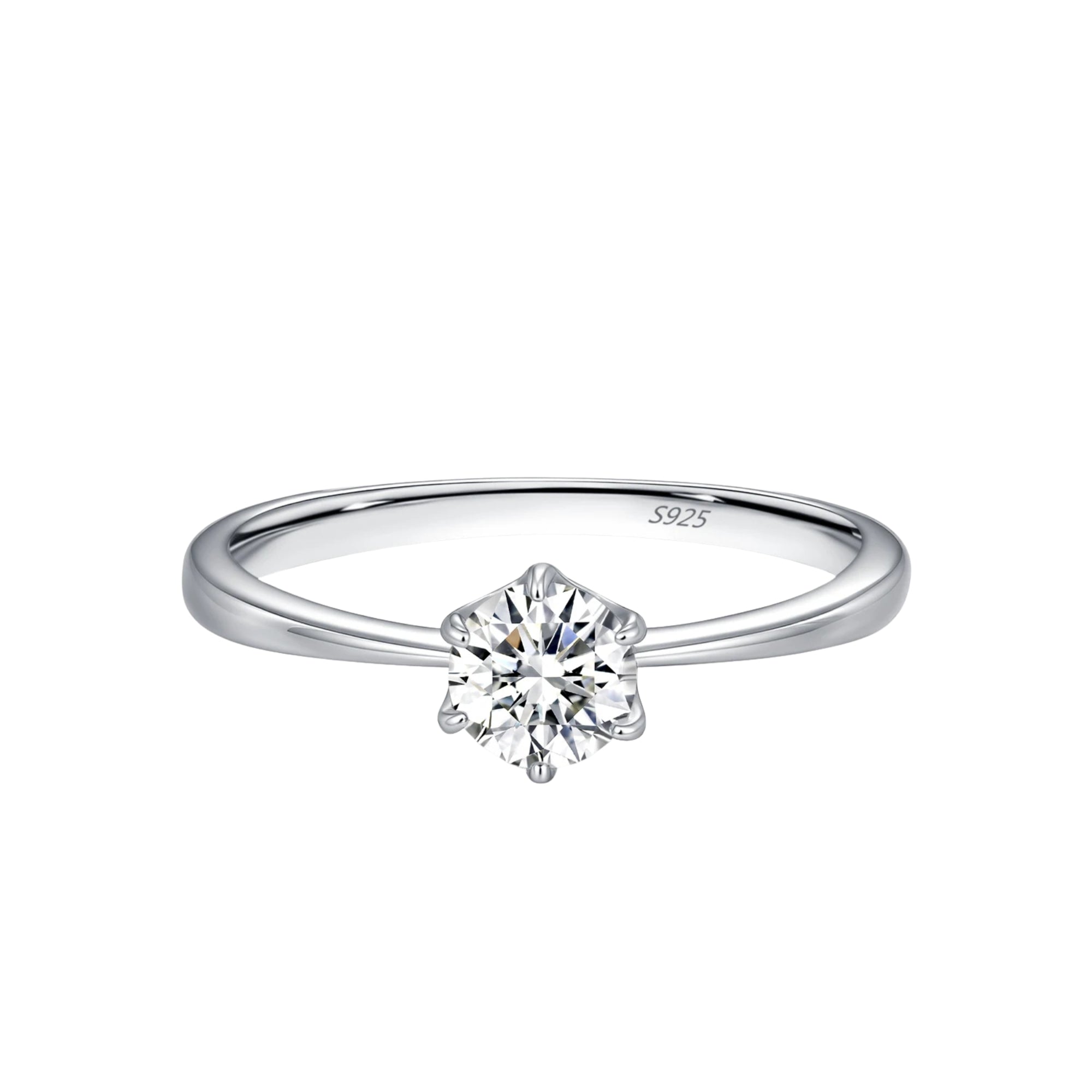 Elara Classic S925 Silver Ring