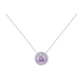 925 Sterling Silver Rose Pendant Necklace