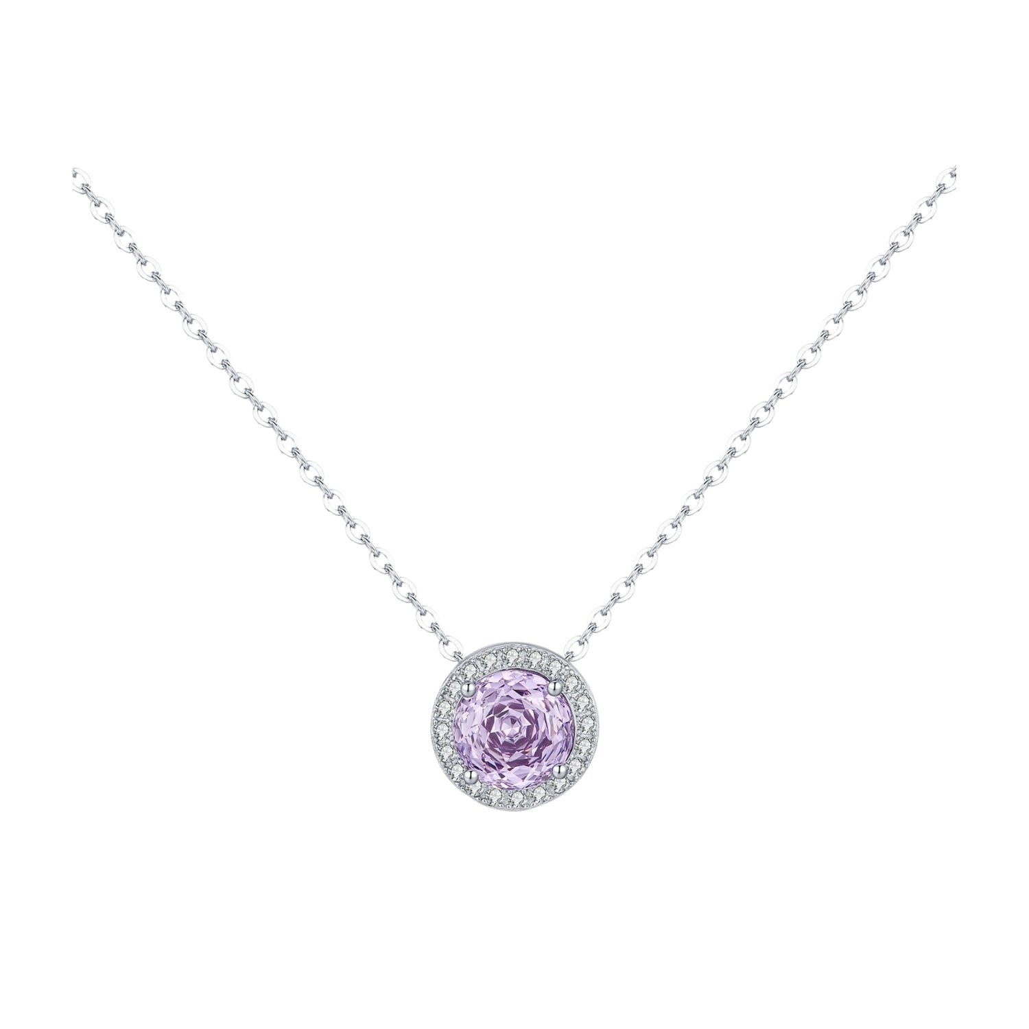 925 Sterling Silver Rose Pendant Necklace
