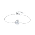 925 Sterling Silver Elegant 1Ct Heart