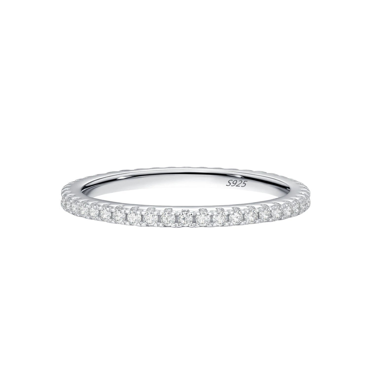 Roselle Ring Full Paved Moissanite 925