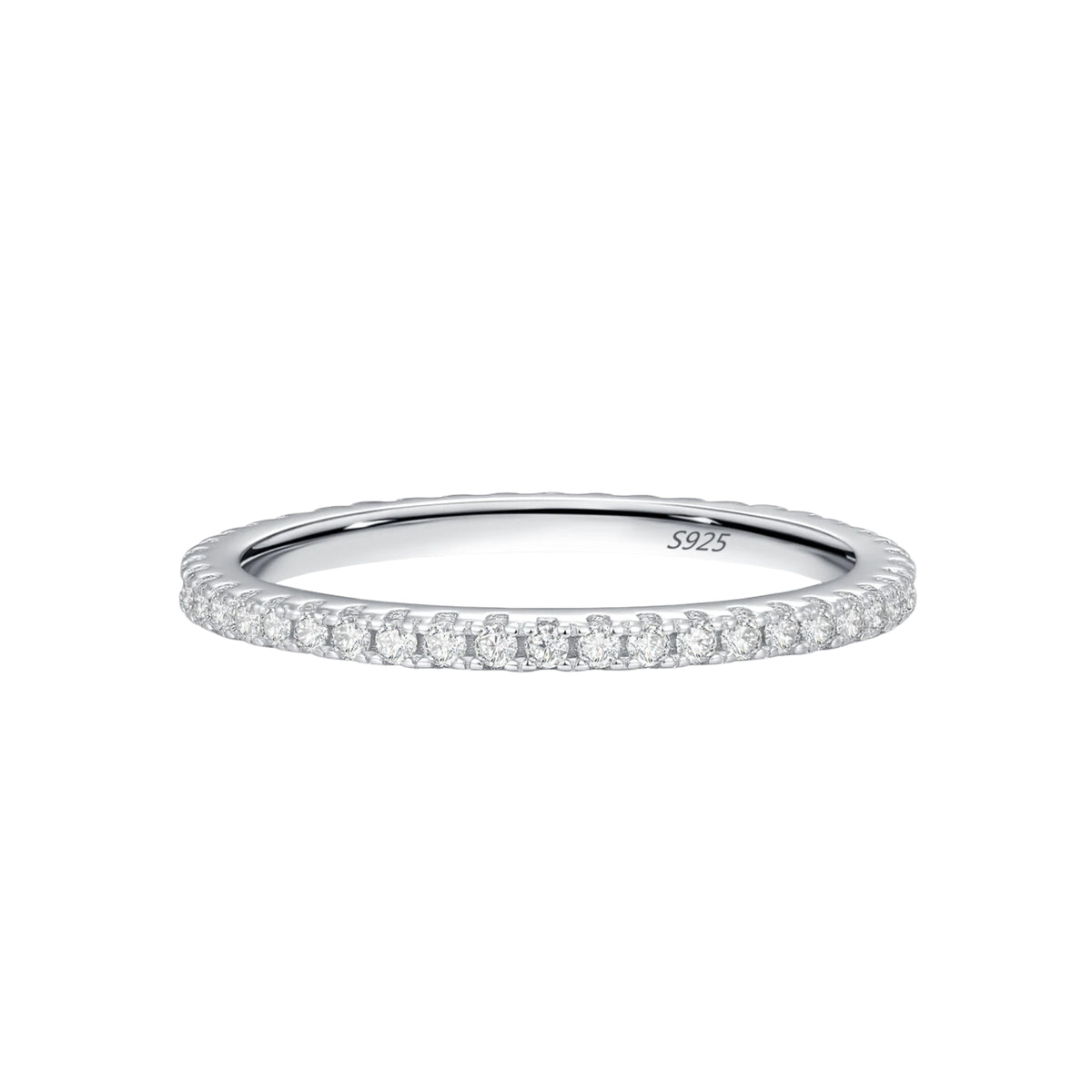 Roselle Ring Full Paved Moissanite 925