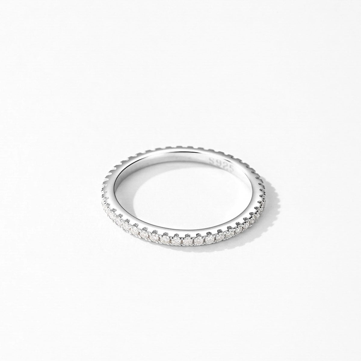 Roselle Ring Full Paved Moissanite 925
