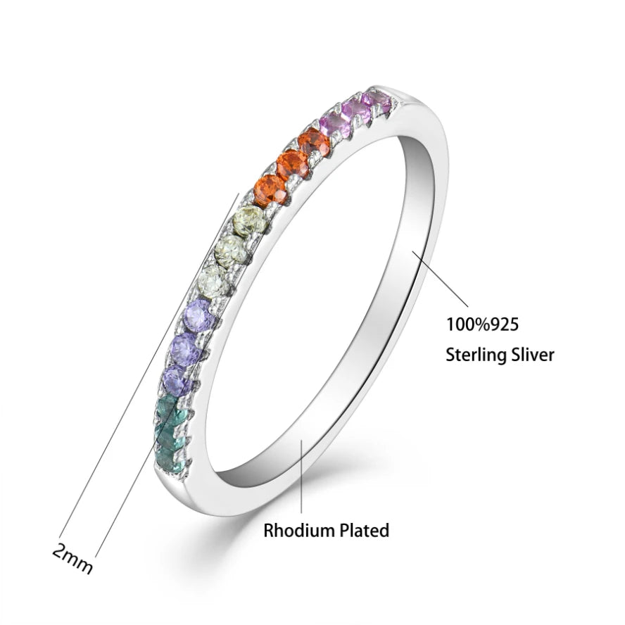 Prismora 925 sterling silver Promise Ring