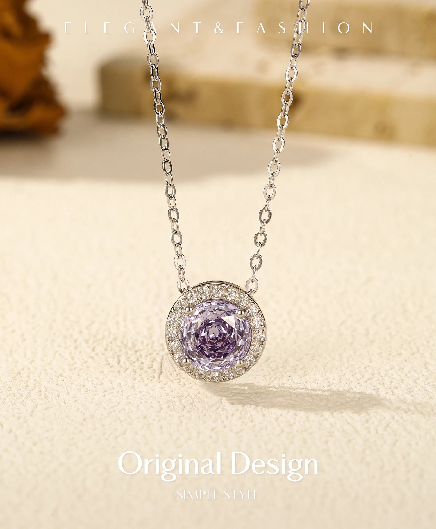 925 Sterling Silver Rose Pendant Necklace