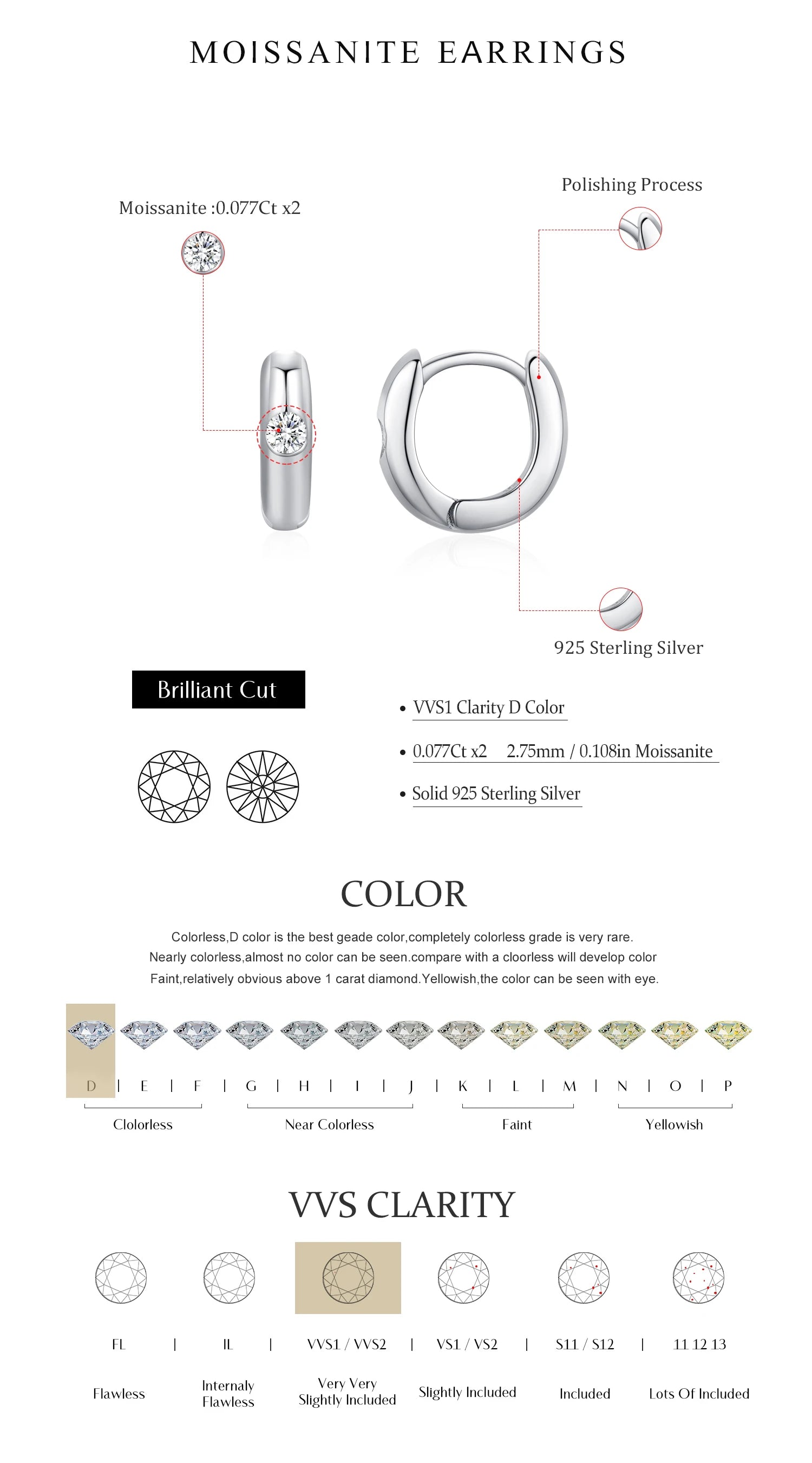 Aurelia Elegant Hoops 925 Sterling Silver