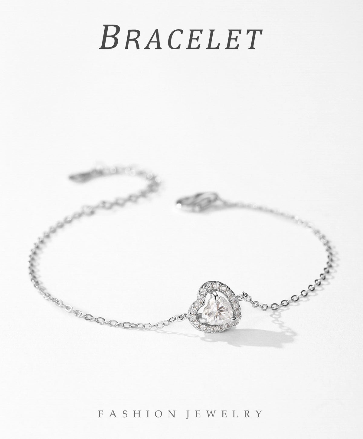 925 Sterling Silver Elegant 1Ct Heart