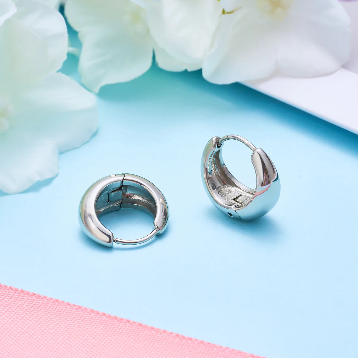 Pin Earring Stainless Steel 18K Gold