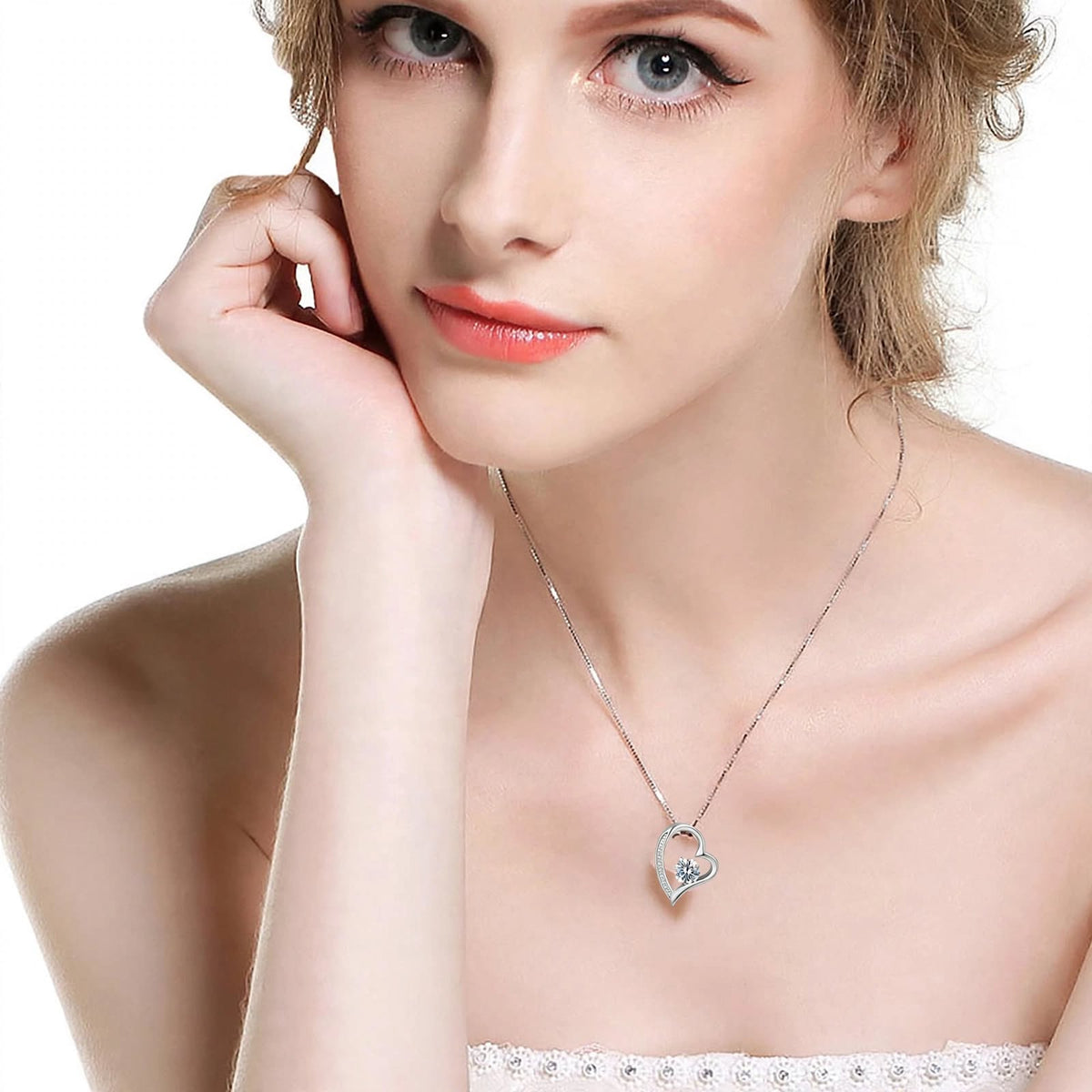 I Love You Heart Necklace Gift