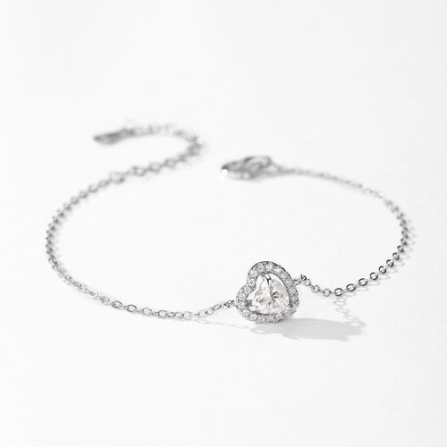 925 Sterling Silver Elegant 1Ct Heart