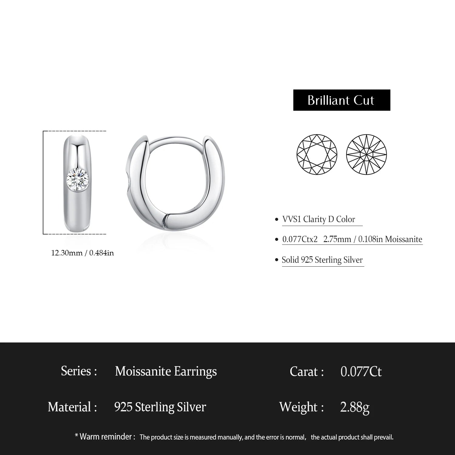 Aurelia Elegant Hoops 925 Sterling Silver