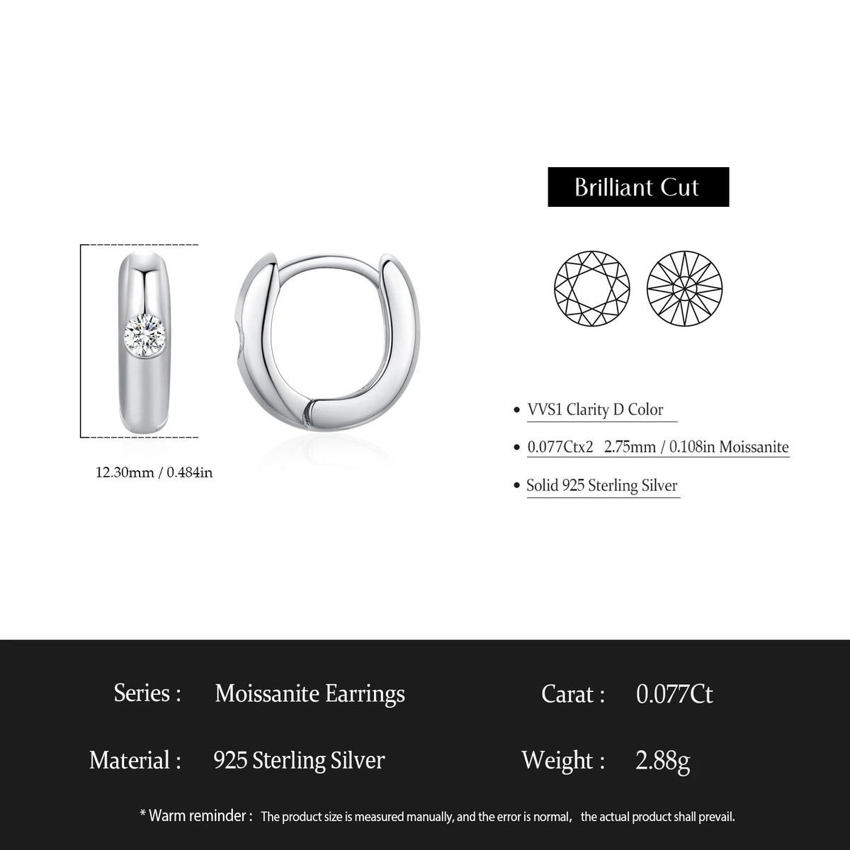 Aurelia Elegant Hoops 925 Sterling Silver
